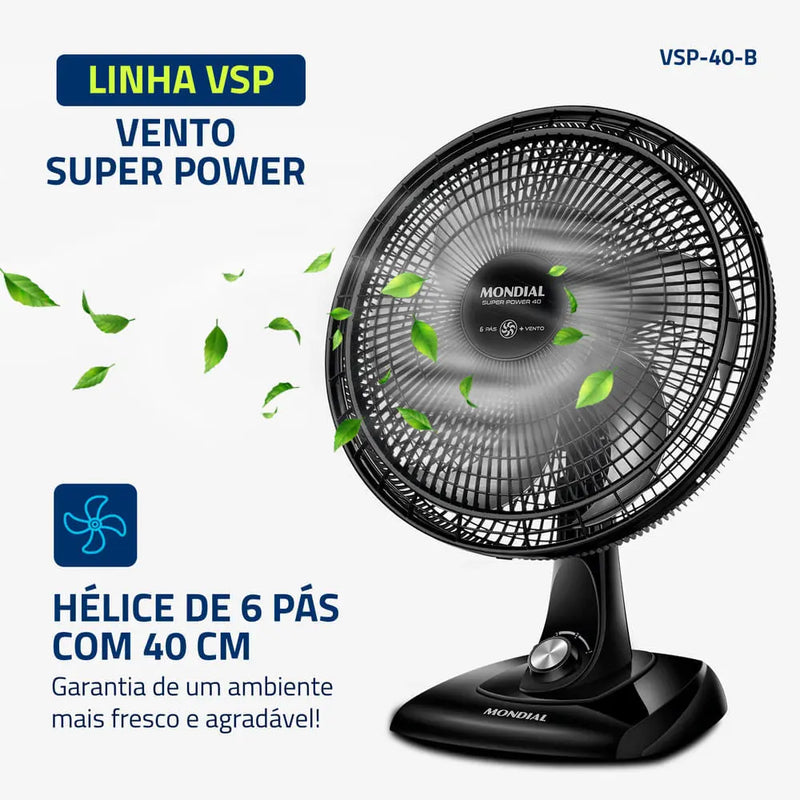 2 Unidades - Ventilador  Super Power Mondial